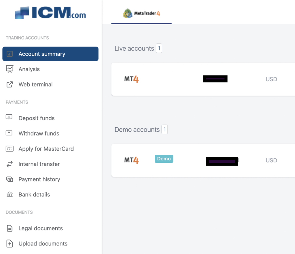 icm capital dashboard