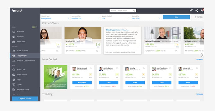 etoro social trading screenshot
