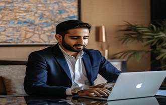 remote employee working for side business UAE